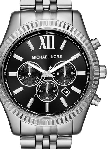 michael kors all stainless steel watch 10 atm price|michael kors lexington watch men's.